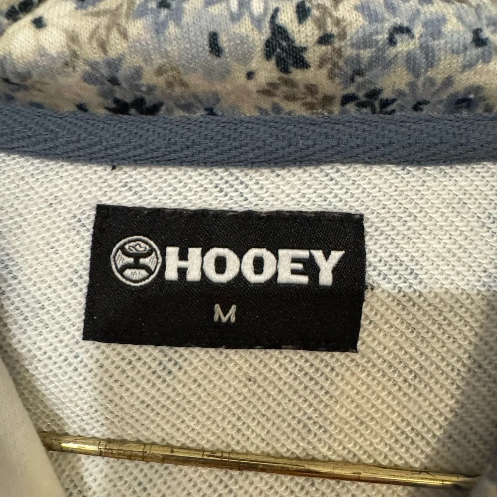 Hooey Women’s Ditzy Floral Hoodie Blue Cream Pullover Kangaroo Pocket M - Picture 6 of 10
